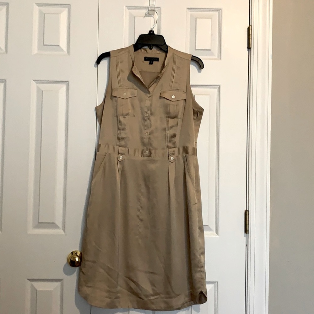 Gold Banana Republic dress